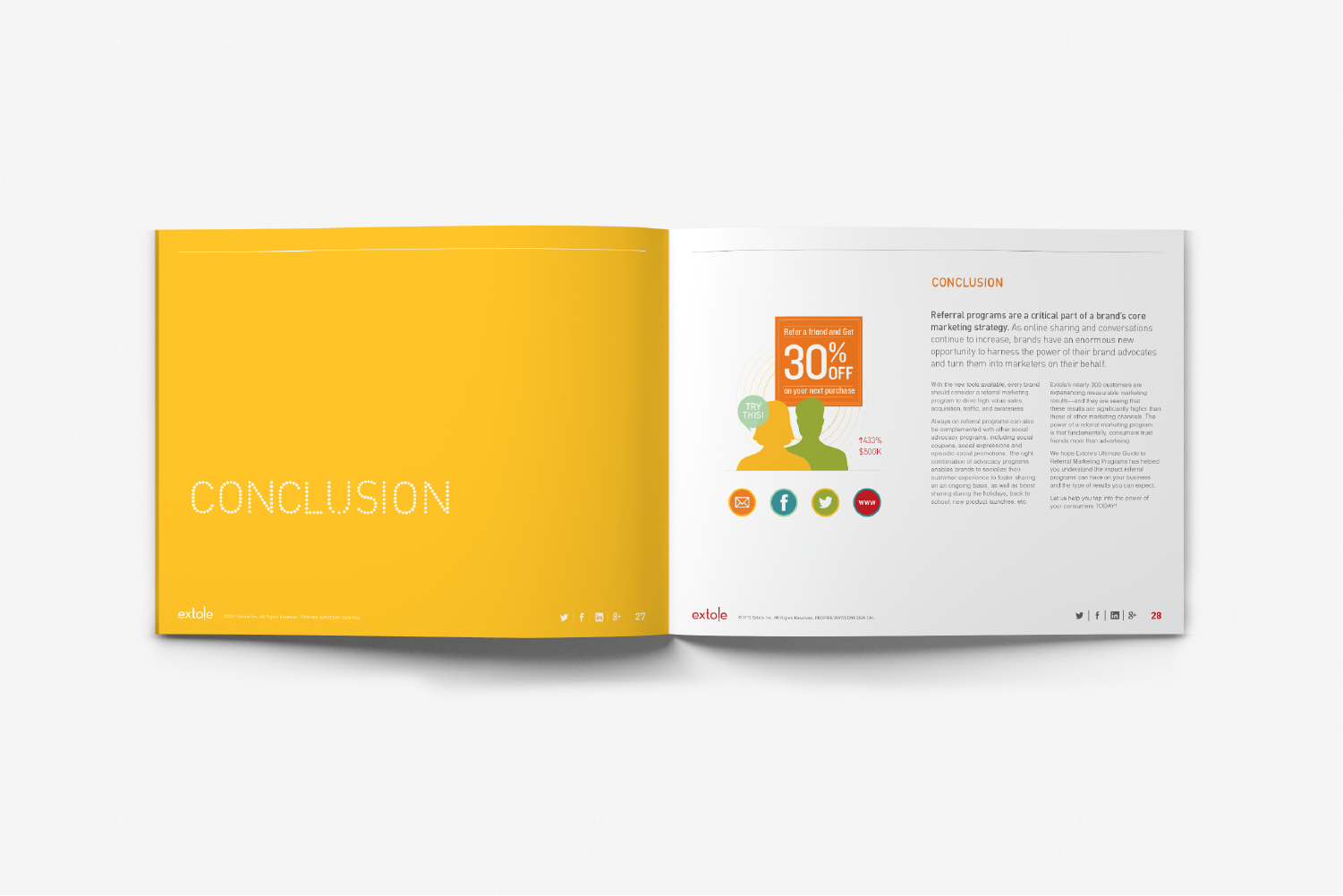 Extole referral Guide conclusion spread