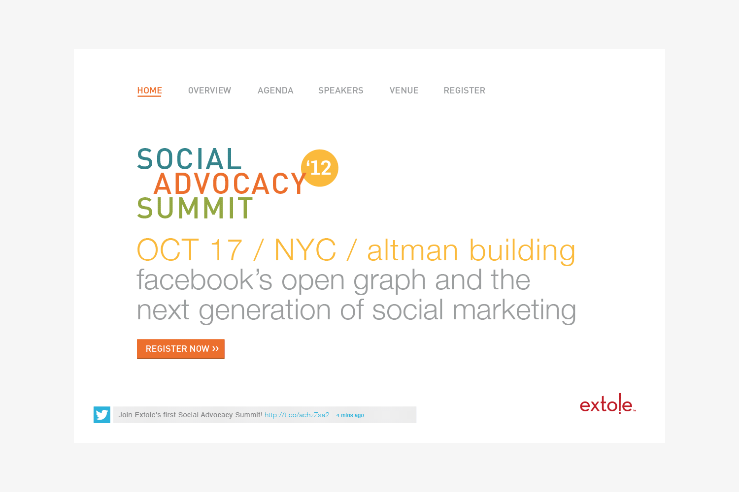 Extole conference microsite