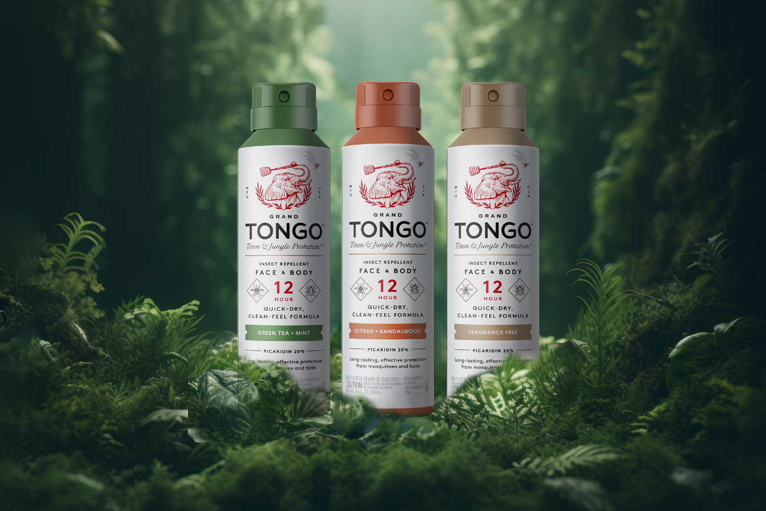 Grand Tongo Insert Repellent Trio designed by Juli Shore Design.