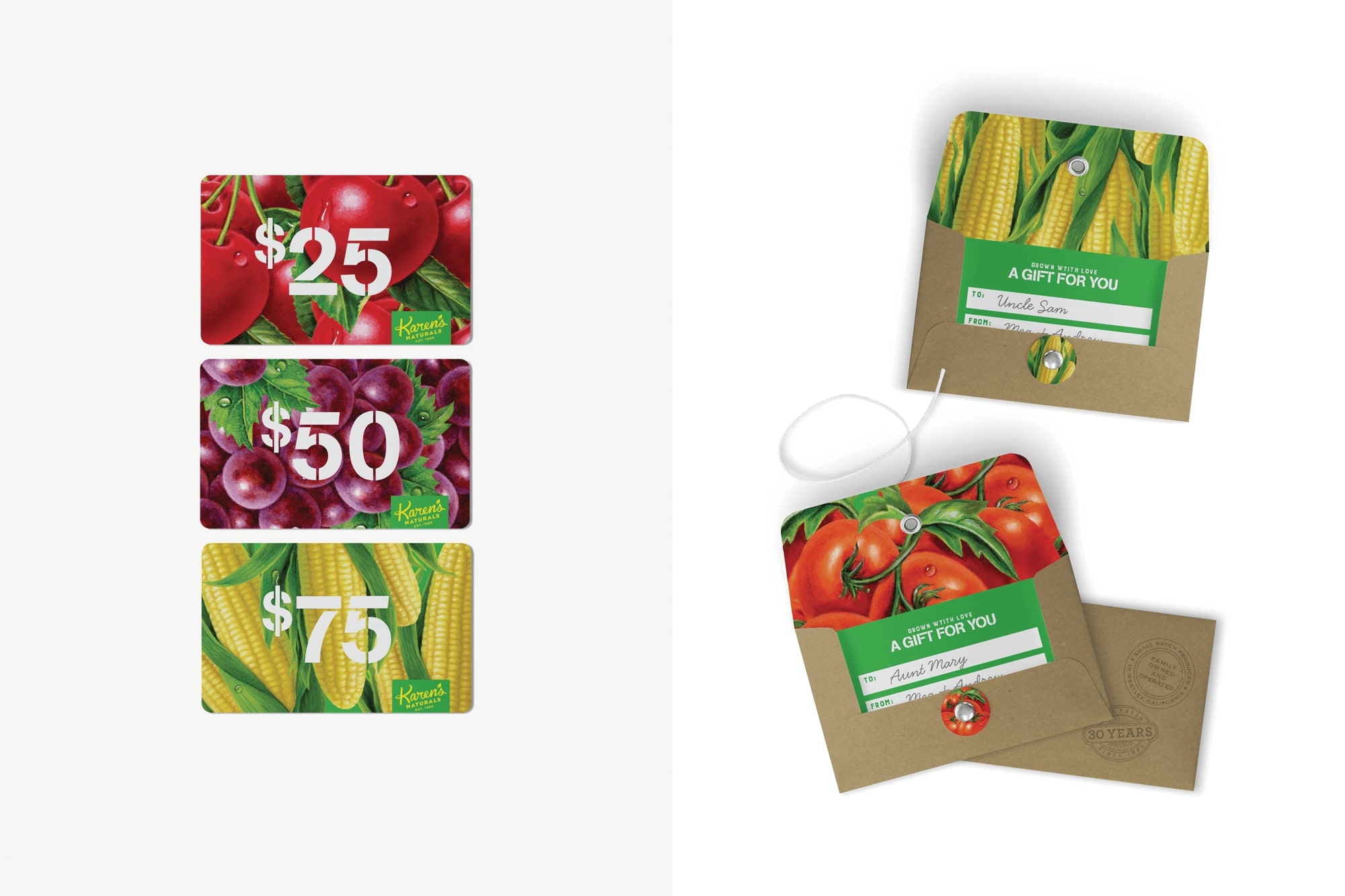 Karen's Naturals gift cards