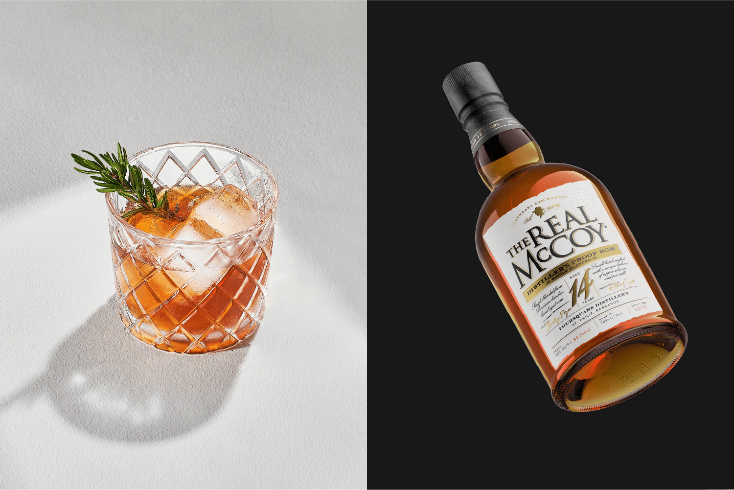 The Real McCoy Limited Edition Rum, aged 14 years, 92 Proof.
