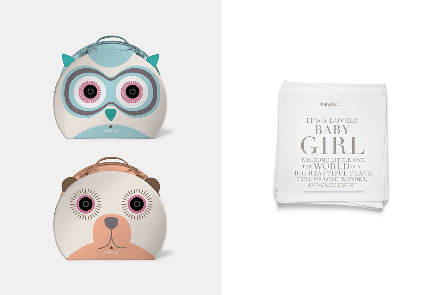 Baby Gap layette packaging.